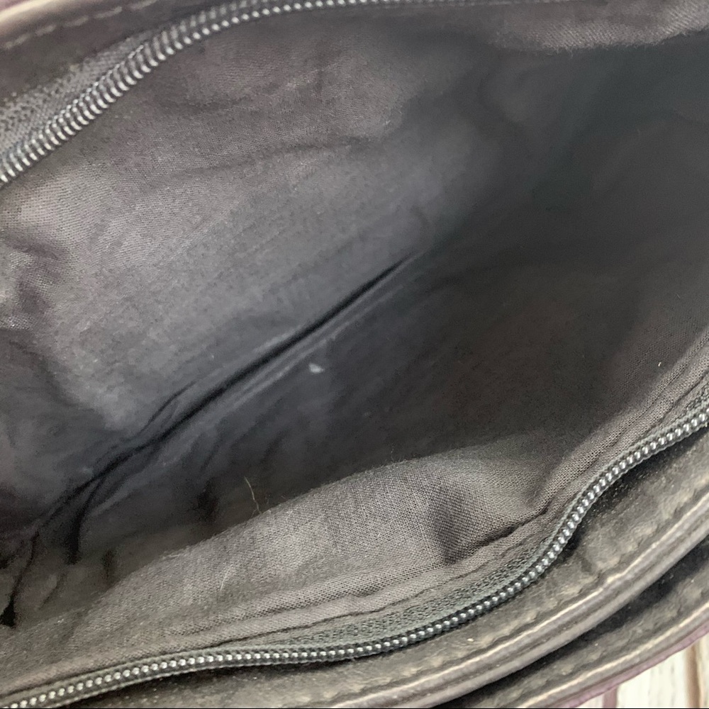 Vintage Leather Patchwork Design Crossbody Purse - image 5